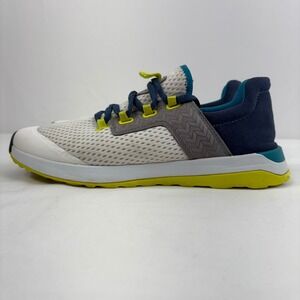 OluKai‎ Wailuku Mesh Athletic Running Sneakers Shoes Bright White Lagoon Size 11